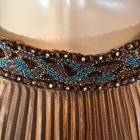 Camille La Vie Animal Print Beaded Evening Gown 8 - Picture 12 of 16